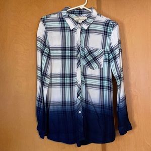 Vintage Havana dip dye  Sia Plaid button up